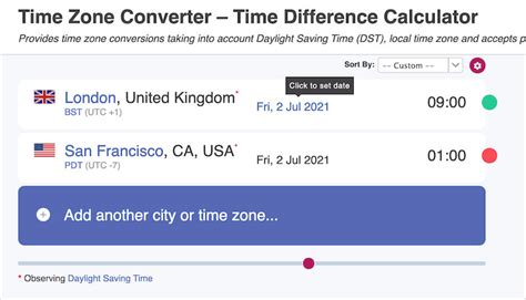 time and date converter classic.